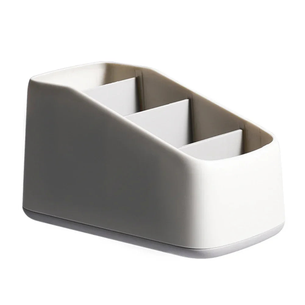 Remote Control Holder Storage Box TV Remote Control Phone Trapezoidal Storage Box Stationery Organizer Hotel Storage Supplies