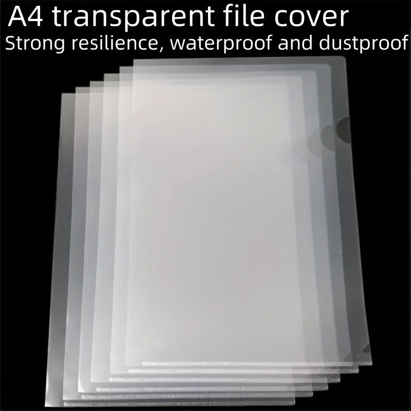 Transparent L-Shaped File Folders