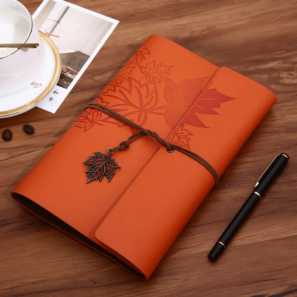A7/A6/A5 Travelers Vintage Notebook Kraft Paper PU Leather PU Leather Kraft Notebook Loose Leaf Blank Spiral Notebook